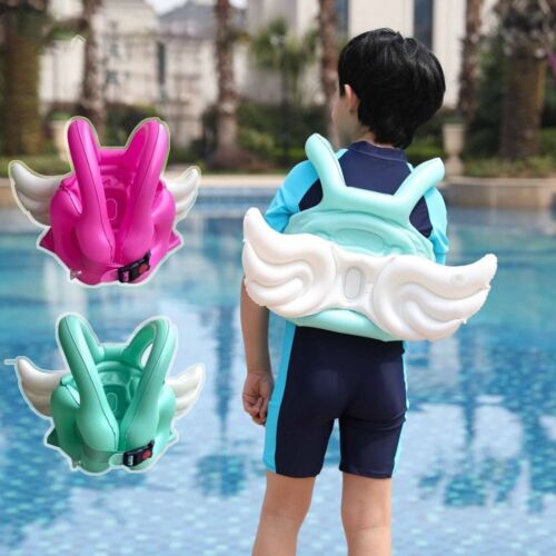 PVC Childs Saving Vest Angel Wings Swimming Circle Life Jackets  Water Sports - Picture 1 of 14