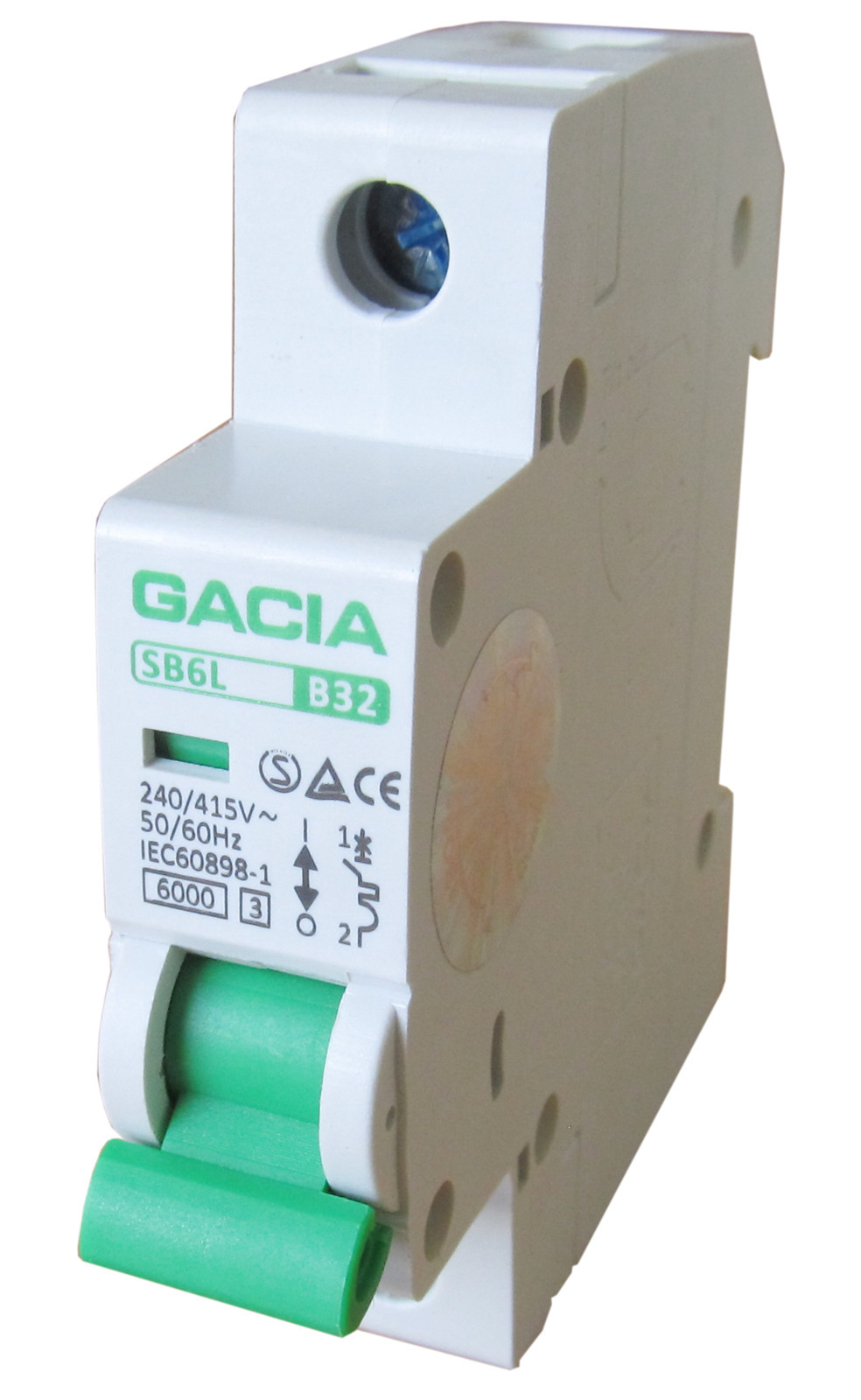 Produktbild von Gacia Leitungsschutzschalter SB6L 3P B10A – MCB Für 230V (10A, Typ B)
