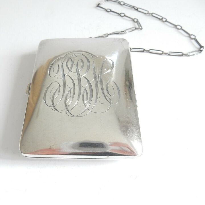 Antique Solid Silver Chatelaine Sovereign Coin, C… - image 3