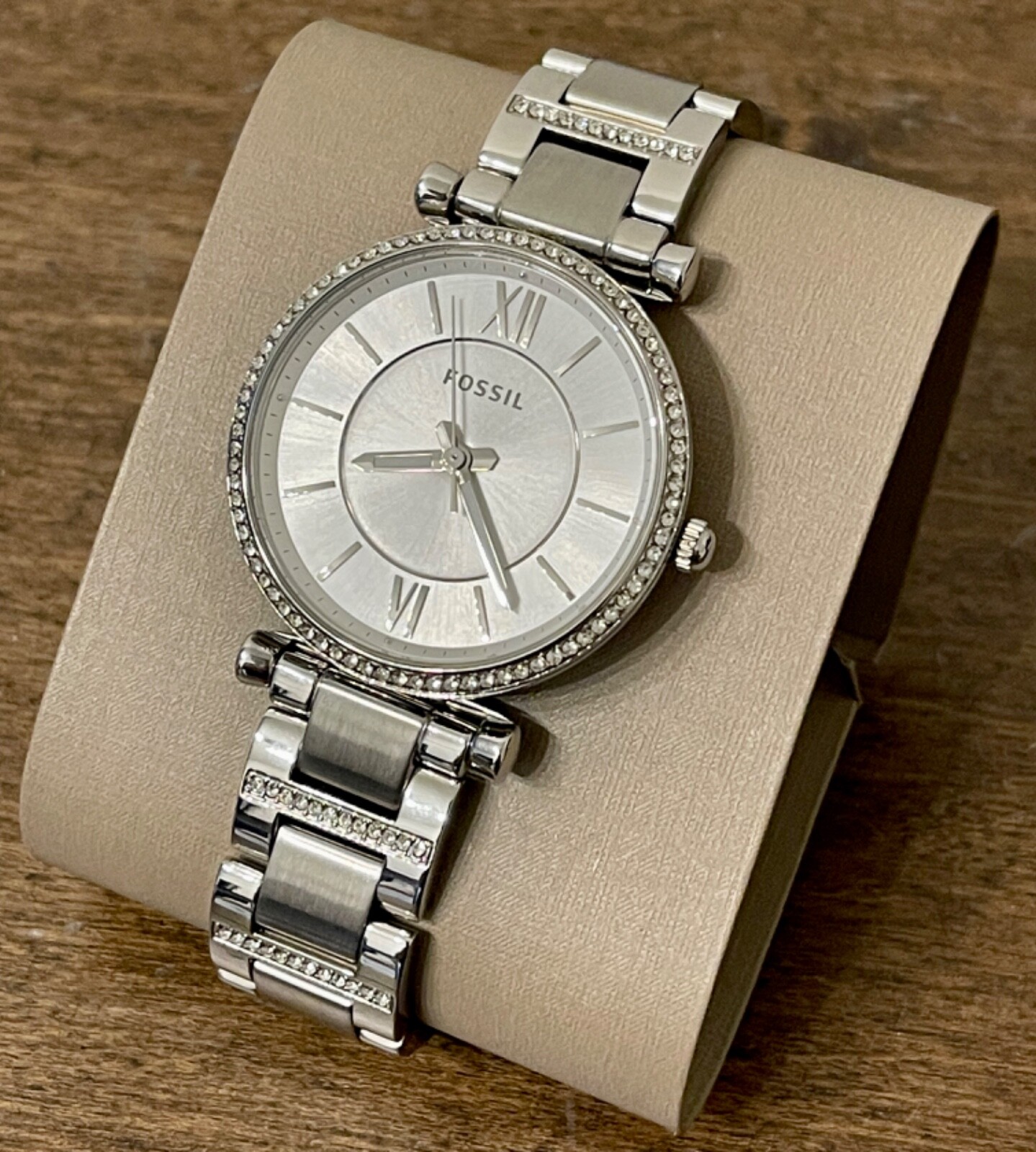 Fossil Ladies Carlie Crystal Silver 
