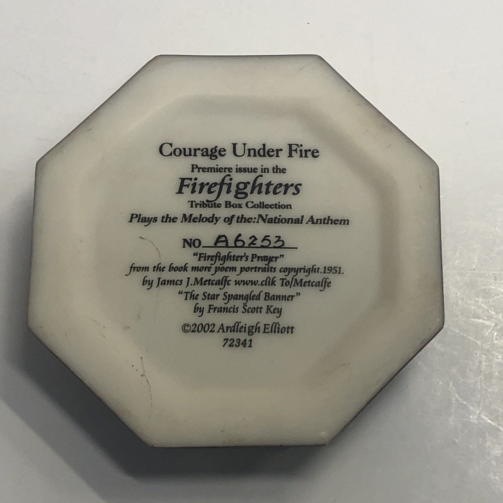 Ardleigh Elliott 2002 Firefighter Tribute Music Plays the Star Spangled Banner