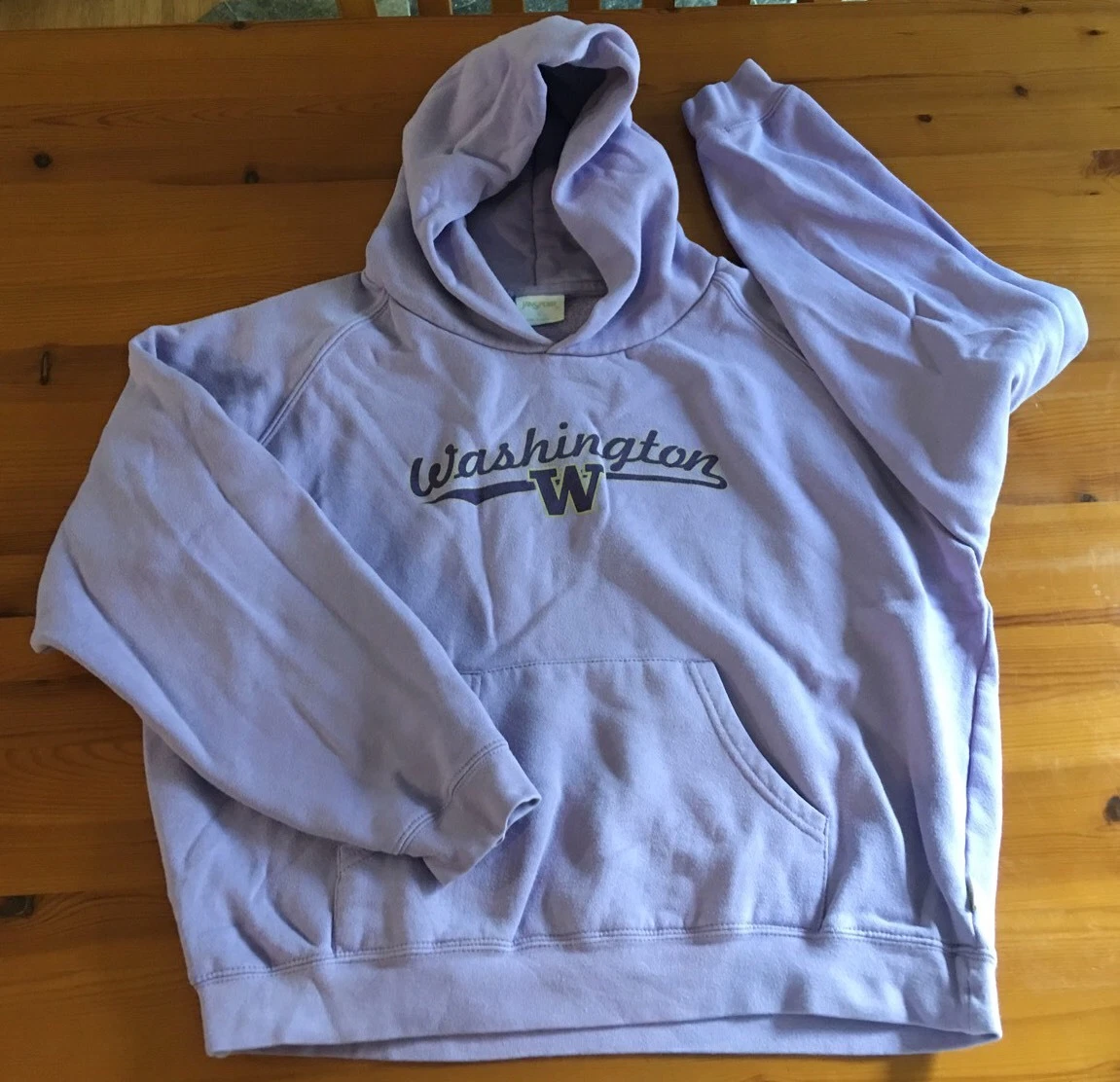 NCAA Washington Huskies Women s Hoodie Sweatshirt Light Purple L