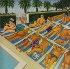BERYL COOK  Orig. Serigraph " TENERIFE DAYS"  43/300  (with topless sunbathers) — photo 1