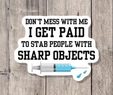 Nurse Healthcare Medical EMS Paramedic Vinyl Laptop Water Bottle Sticker Decal