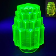 Vaseline Uranium Glass Lamp Shade Collectible...