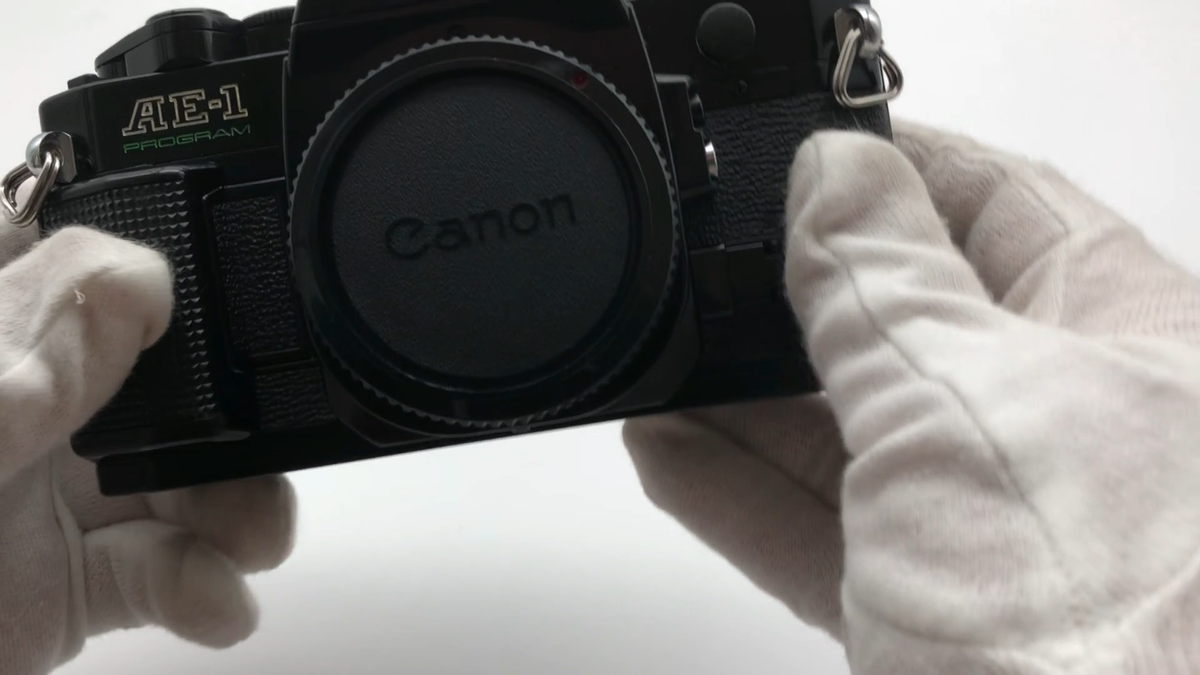 Canon AE-1 Program Black SLR Film Camera Body From JAPAN