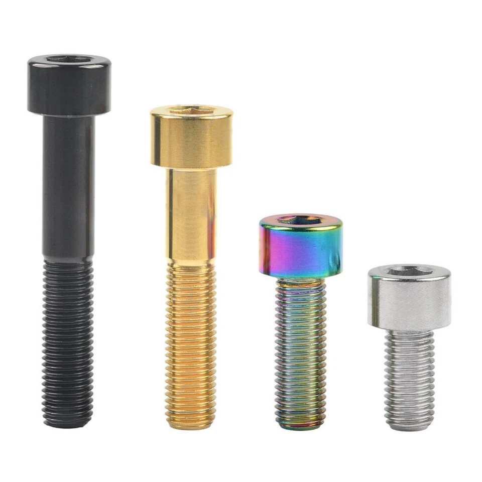 Titanium Ti Bicycle M10x20/25/30/35/40-60mm Screws Allen Hex Socket Head Bolts - Image 4 of 4