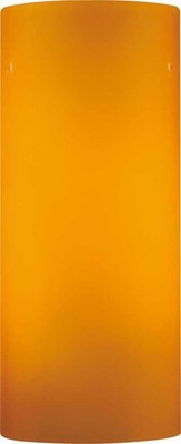Volume Lighting GS-515 10.5''H Etched Amber Cased Glass - Etched Amber Cased