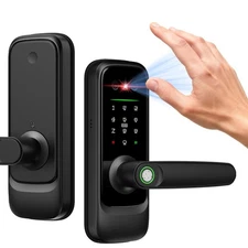 Face & Palm Vein Recognition Smart Lock with Camera,Keypad Door Lock with Han...