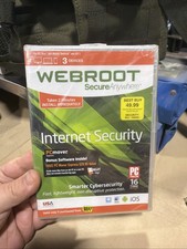 Webroot SecureAnywhere Internet Security 3-Device  NEW Sealed  2023 Key Code