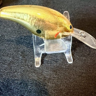 Rare Vintage Bagley Diving B3 DB3 FG Gold Chrome Balsa Fishing Lure