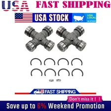 2pcs Premium Driveshaft Universal Joints Pair Front Rear Moog 534G Kqxgtmgwmlhsq