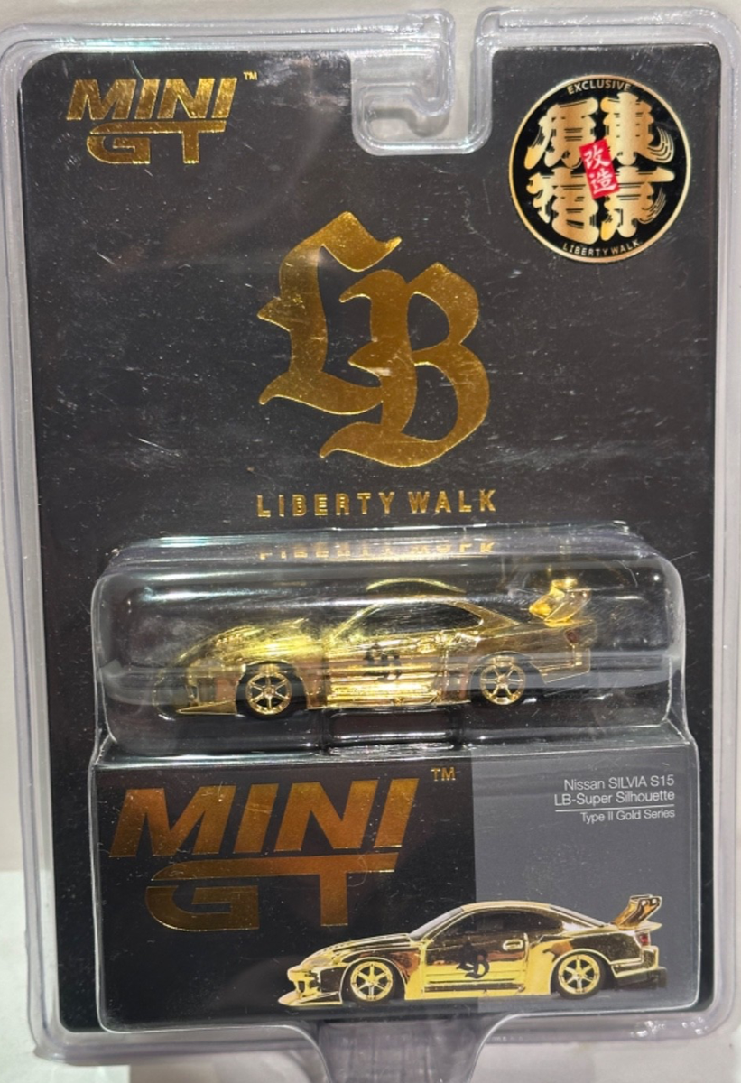 MINI GT LB SUPER SILHOUETTE NISSAN SILVIA (S15) TYPE II GOLD TOYKO