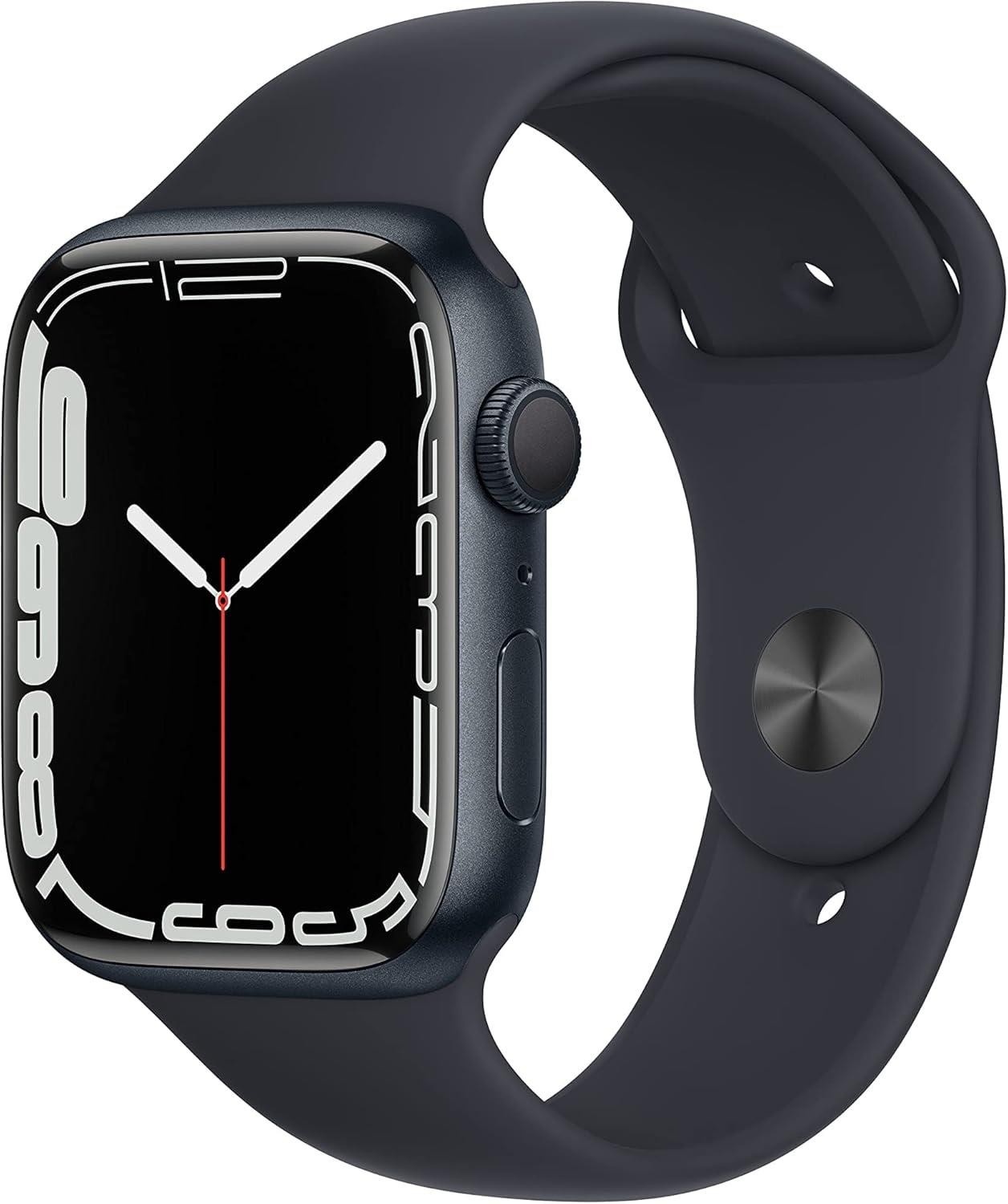 Apple Watch Series 7 A2474 GPS 45mm Smartwatch Midnight Black New