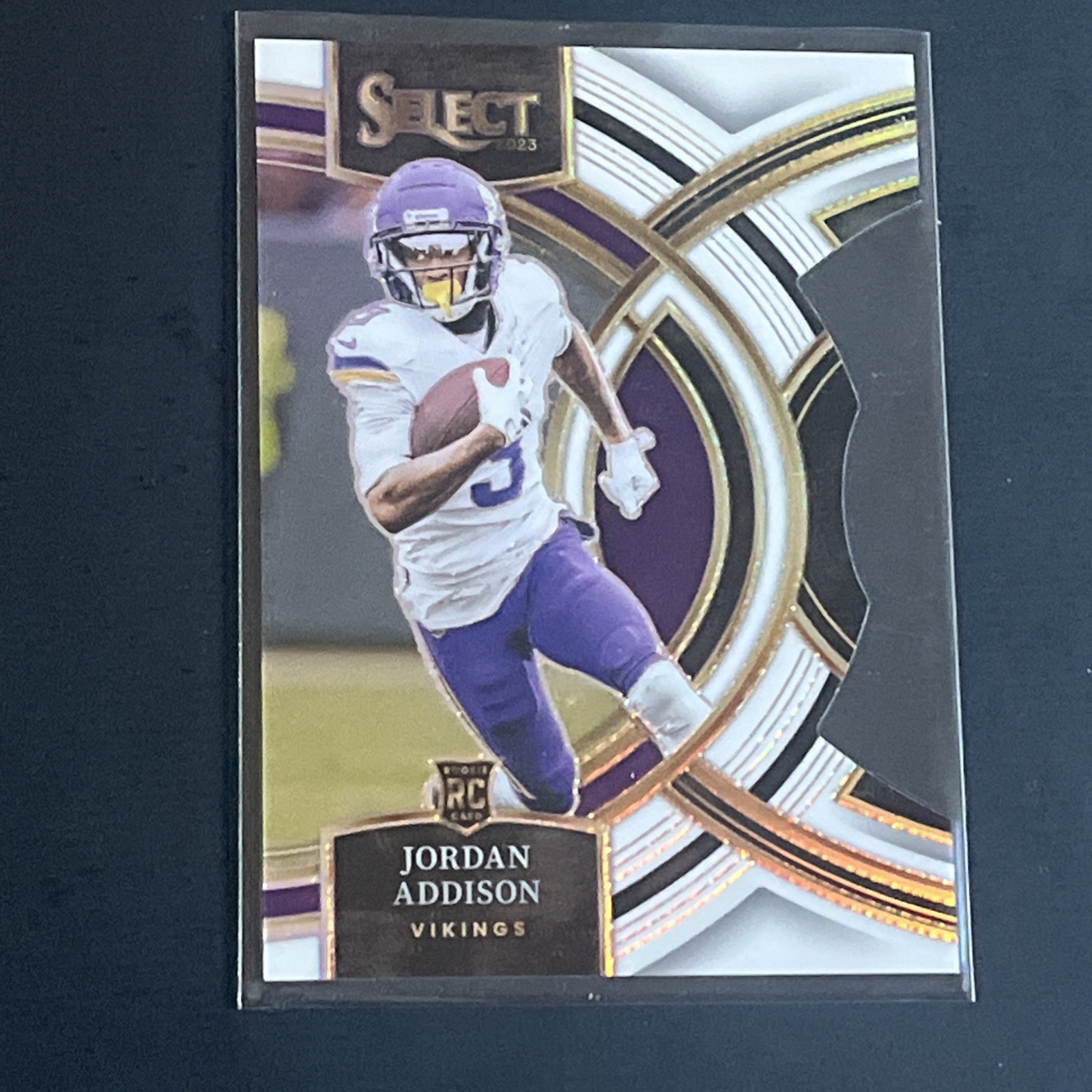 2023 Panini Select - Premier Level White Die-Cut #194 Jordan Addison /199 (RC)