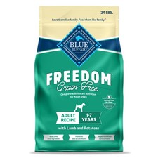 Blue Buffalo Freedom Grain-Free Dry Dog Food, Complete Balanced, 24-lb Bag