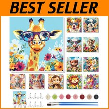 DIY Paint by Numbers Kit with Frame Stands - 12 Sets