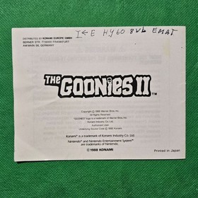 The Goonies II 2 - Nintendo NES - PAL B - guter Zustand***