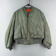 Vintage MA-1 Bomber Jacket Mens Medium 70s 1971 Vetnam Alpha Industries Flyers