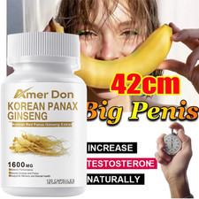 Korean Red Panax Ginseng 1600mg - 240 Capsules - Extra Strength Highest Potency