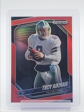 TROY AIKMAN 2025 PANINI PRIZM BLACK FOOTBALL RED COWBOYS /299 Q5466