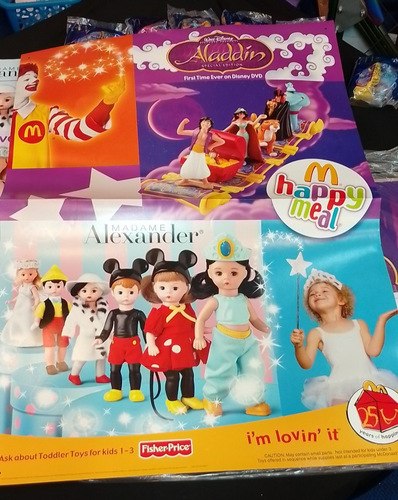 McDonald's Madame Alexander - Aladdin POP Kit Espositore NON ASSEMBLATO KIT Happy Meal - Foto 5 di 17