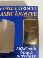 CAMEL Classic Lighter Gold Toned Flip Top NOS in Box