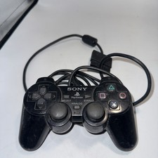 USED Sony PlayStation 2 Dual Shock Analog PS2 Controller SCPH-10010 - Black V9