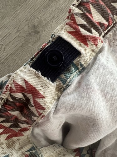 Rock & Roll Denim Jeans Girls Size 10 Bell Bottom Aztec Print - Picture 4 of 7