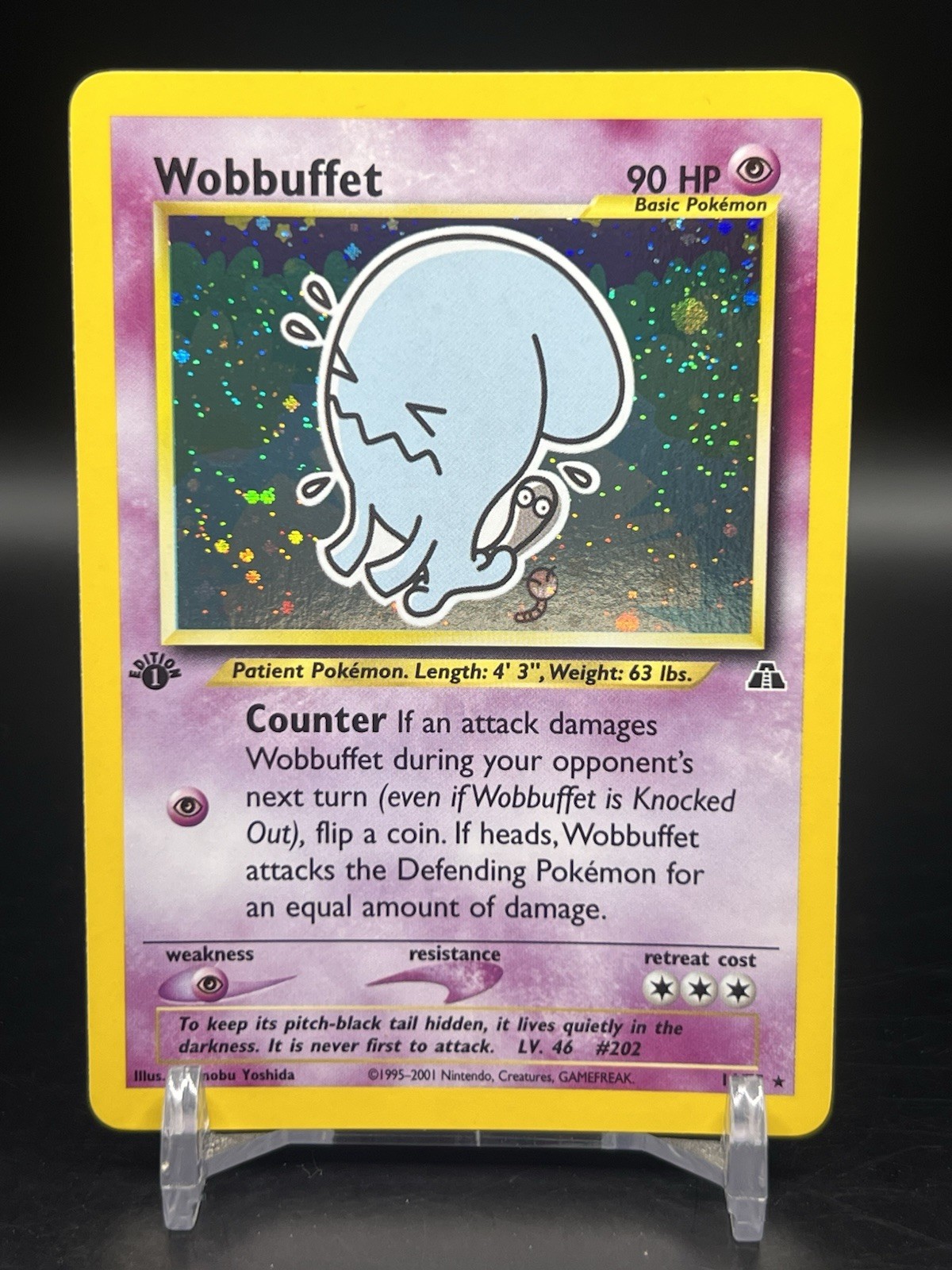 Pokemon 1st Edition Neo Discovery Wobbuffet Holo Rare 16/75 WOTC NM-