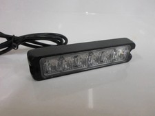 NEW 6 LED 18W Amber/White Emergency Surface Mount Grill Light Tow Truck Caution