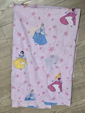 Disney Home Purple Twin Flat Sheet Princess Cinderella Snow White