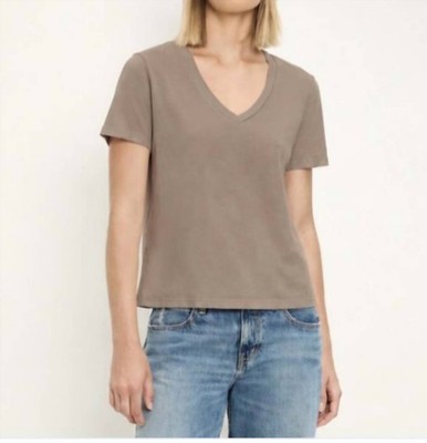 Michael Stars Daria Just Cotton Short Sleeve Top Cobblestone