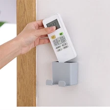 Air Conditioner Remote Control Holder Case Mobile Phone Wall Mounted Storage Box