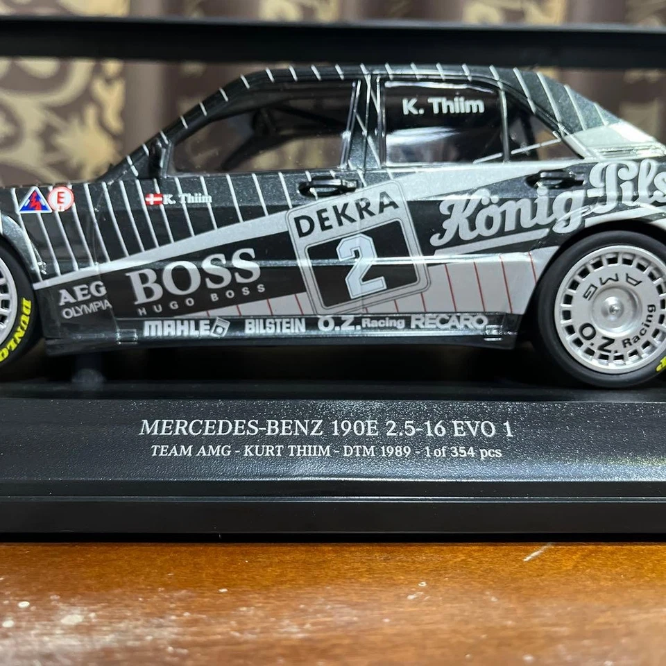 Minichamps 118 Mercedes-benz 190e 2.5-16 Evo 1 Diecast Model Car Collectors - Image 4 of 4