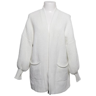 Sassy Classy, Strickjacke, Damen, Größe: S, Weiß, Acryl/Polyamid/Polyester #2Xk