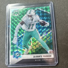 Panini 2021 Mosaic DeVante Parker #126 Green Mosaic Prizm Miami Dolphins NFL