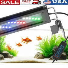 Aquarium LED Light W/ Bracket Full Spectrum 3 Modes 10 Brightness Durable Safe