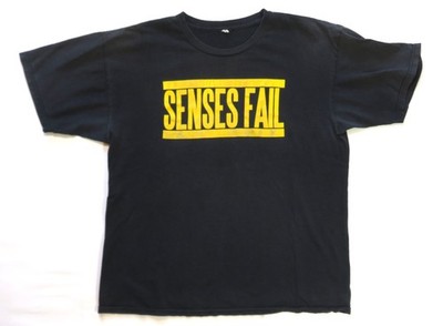 Senses Fail Vintage T Shirt Late 2000's Concert Tour Warpaint