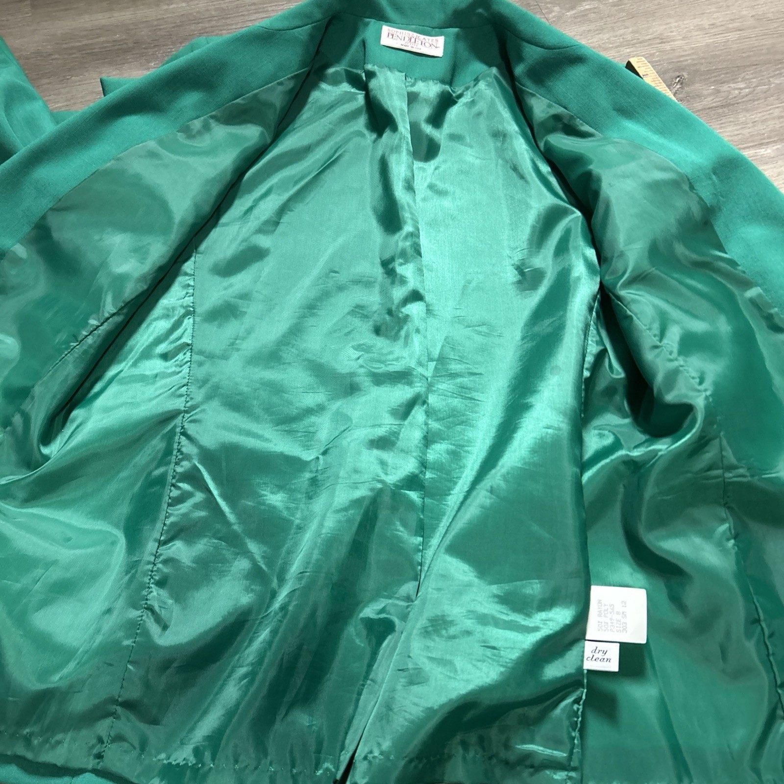 Vintage Emerald Green Pendleton Sophisticates Bla… - image 13
