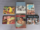 6 Books Hollywood Movie Stars 1940's Postcards Cover Art Bogart Hepburn — photo 1