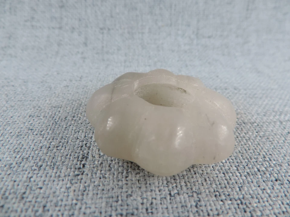 Antiguo cepillo chino tallado a mano de jade natural lavado a pluma usado como cenicero Foto 2 de 4