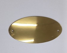 TARGHETTA IN OTTONE  SEGNA NOME PER PORTE BLINDATE O CASSETTE POSTALI 15x9