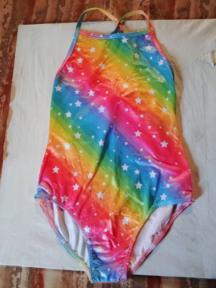 Traje de baño de una pieza 130 con estrellas para niñas Foto 2 de 4