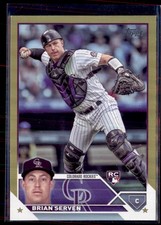 2023 Topps Gold Foil Brian Serven Colorado Rockies #41 RC