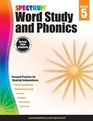 Spectrum Spectrum Word Study and Phonics, Grade 5 (Taschenbuch)