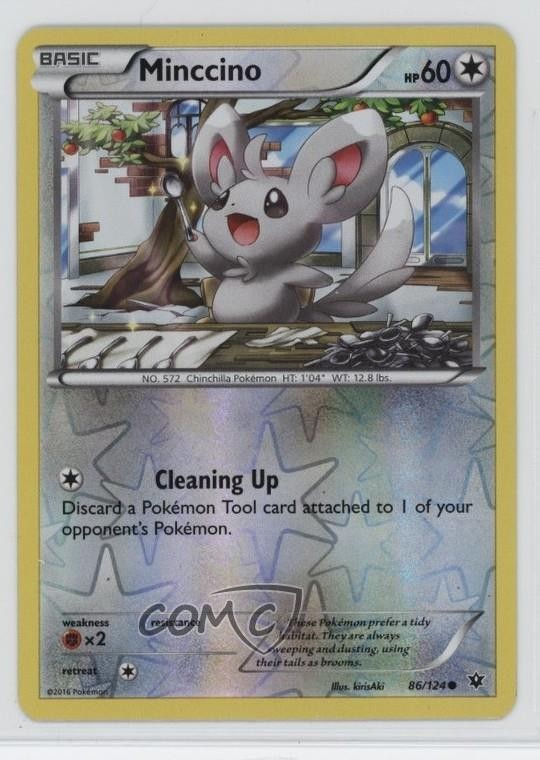 Minccino Reverse Foil Pokemon XY Fates Collide #86
