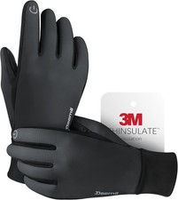 Winter Thermal Warm Gloves Men/Women Made with 3M Thinsulate, Lightweight- XL