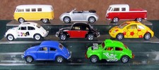 LOT 8 KINSMART "VOLKSWAGEN" BEETLE-BUS-TRUCK VINTAGE/NEW DIECAST VEHICLES EX (A)