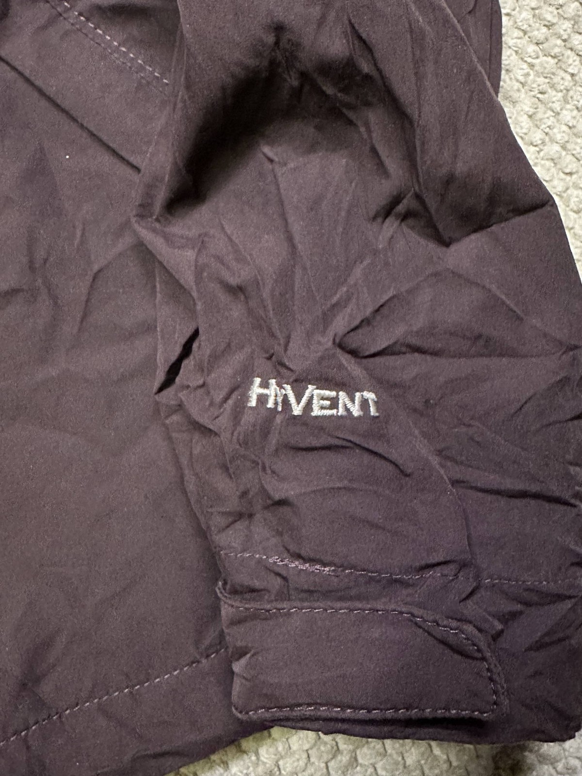 The North Face Ladies Full Zip Raincoat Plum Purple Small image 3